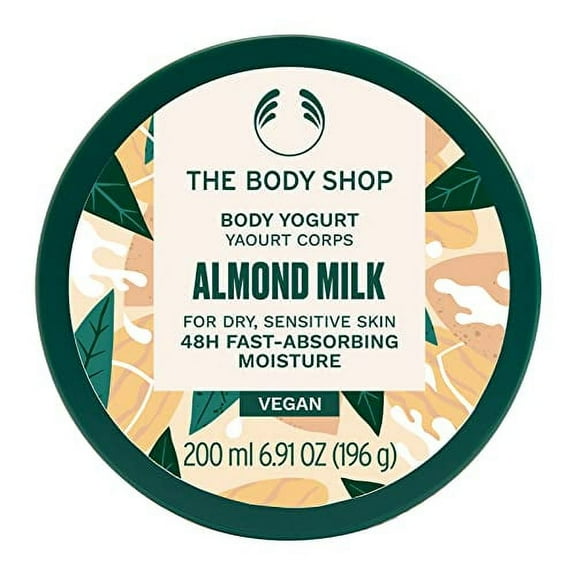 The Body Shop Almond Milk Body Yogurt â€“ Instantly Absorbing Hydration from Head to Toe â€“ For Sensitive Skin â€“ Vegan â€“ 6.91 oz