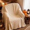thumbnail image 5 of JuDWoC Minimalist White Ghost Throw Blanket Soft Flannel Fleece Blanket Cute Jacquard Ghost Pattern Lightweight Fleece Blanket for Sofa Bed Couch Decor 78.7*59.1in, 5 of 5