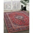 thumbnail image 3 of Ahgly Company Machine Washable Indoor Rectangle Traditional Carbon Red Area Rugs, 6' x 9', 3 of 7