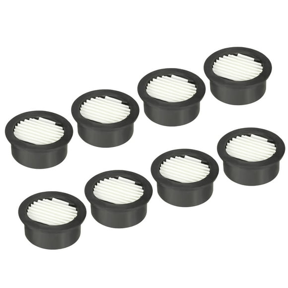 Unique Bargains Air Compressor Filter, 8 Pack Noise Reduction Air Compressor Accessories, Black, White