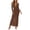 Brown, variant on Maxi Dress for Women Crochet Knit V-Neck Keyhole Long Sleeve Bodycon Cover-Up Dress for Beach and Vacation