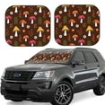 thumbnail image 6 of Kdxio Woodland Mushroom With Flowers And Berries Print 2-Piece Sun Shade Front Windshield - Foldable Car Front Window Sunshades For Most Sedans Suv Truck, 6 of 6