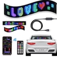 thumbnail image 4 of Deals Qaailabf LED Sign For Car Flexible LED Display Programmable LED Matrix Panel USB 5V Bluetooth Application Control, 4 of 9