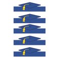 thumbnail image 5 of CSChome Paper Hats 5 Pcs Doctor Hats Unisex 3D Disposable Adjustable Size Graduation Party Photo Prop Graduation Ceremony Bachelor Headband, 5 of 5