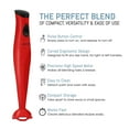 thumbnail image 3 of Americana by Elite EHB-2425R Hand Blender with Detachable Wand - Red, 3 of 7