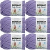 Spinrite Bernat Baby Blanket Yarn-Lilac, 1 Pack of 6 Piece