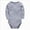 A57--Grey, variant on 3 Newborn One-Piece Jumpsuit Baby Plain Cotton Short Sleeved Children's Clothing Triangle Clothing For Boys And Girls Blue Infant Gift