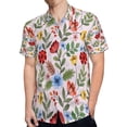 thumbnail image 4 of High Quality Hawaiian Shirts for Men Short Sleeve Aloha Beach Shirt Floral Summer Casual Button Down Shirts Blouses EQ7V44, 4 of 7
