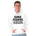 thumbnail image 4 of Funny Dad Gone Fishing Hunting Season Men's Big & Tall Graphic Hoodie Brisco Brands 5X, 4 of 5