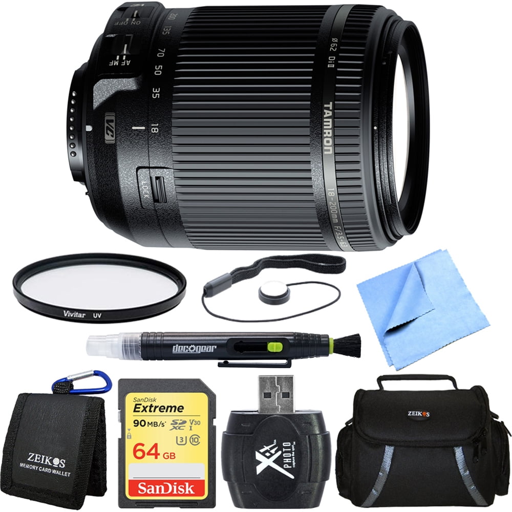 Tamron 18200mm Di II VC AllInOne Zoom Lens for Nikon Mount Bundle