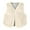 Beige, variant on Mercatoo Cute Fleece Vest for Girls Boys Fa𝘂x F𝘂r Sleeveless Jacket Coat Warm Thick Waistcoat Fuzzy Furry Cardigan Plush Gilet Outwear