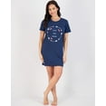 thumbnail image 4 of 3 Pack: Women's Printed Nightshirt Short Sleeve Ultra-Soft Nightgown Sleep Dress (Available In Plus Size), 4 of 5