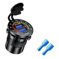 thumbnail image 1 of Kuymtek Toma Corriente Del Cargador USB Dual 4.8A La Motocicleta Del Coche Con El Interruptor + Terminales, 1 of 9