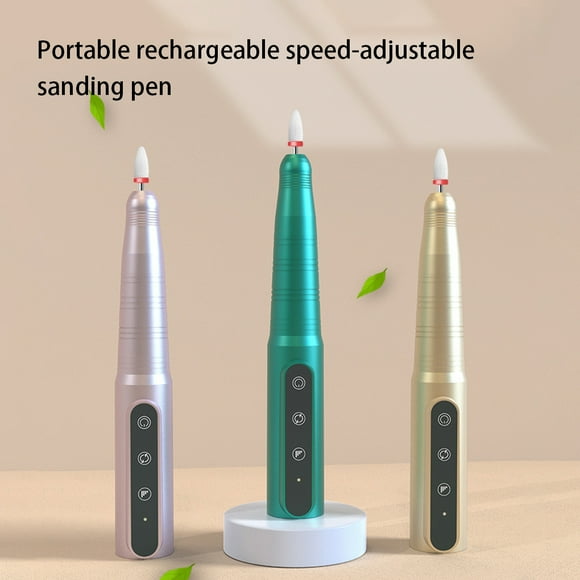 Home Salon Nail Grinder Fingernail Toenail Portable Grinding Tool Rechargeable Polishing Sanding Grinding Tool Sander Gel Removal Tools Green