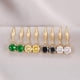thumbnail image 3 of Qarigey 1 par de pendientes de diamantes de imitación, cristal, fiesta de cumpleaños, fiesta, compromiso, fecha de trabajo, pendientes, para Ropa, zapatos y accesorios Miscelánea Negro Qarigey AP016304-02, 3 of 6