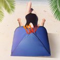 thumbnail image 6 of NASIQXB Portable Beach Sunshade Tent Lightweight Sun Shade UV Quality for Outdoor Beach Sleeping Pad for Camping Portable Shower Easy Setup Beach Tent, Blue, 6 of 7
