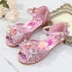 thumbnail image 2 of Novedad de verano de Disney, zapatos de princesa para niñas, sandalias con dibujos animados de frozen elsa boca de pez, zapatos pequeños planos de cristal de fondo suave, plantilla 26 de 17,5 CM Gao Jinjia LED, 2 of 2
