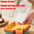 thumbnail image 6 of Sauce Separated Plate,Chips and Salsa Serving Dish Plates, Veggie Platter Dipping Serving Trays with Sauce Rack for Buffet Family Party Appetizer Sushi Taco Salsa Charcuterie Barbecue Plate, 6 of 8