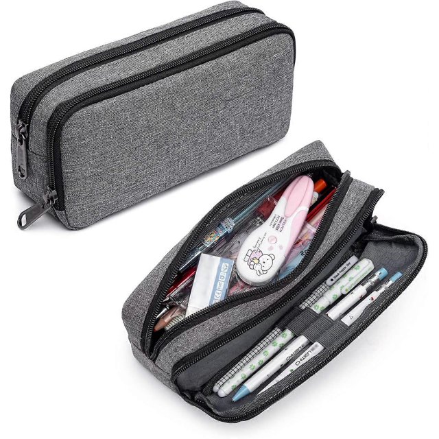 ZHAOCHENG Estuche para lápices para estudiantes, para niñas y niños, de gran capacidad, para lápices de adultos, bolsa de almacenamiento para oficina