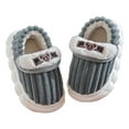thumbnail image 4 of Gubotare Toddler Girl Slippers Kids Toddler Slippers Boys Girls Indoor House Shoes Non-Slip Slippers Socks Outdoor Warm Walking Shoes Size 1.5 (Grey,Big Kids 1.5), 4 of 5