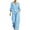 A60 Sky Blue, variant on Mifsaly Lounge Wear for Women 2 Piece Set Plaid V Neck Bell Sleeve Top and Relaxed Wide Leg Pants Comfortable Everyday Casual Matching Outfits with Pockets Purple,L