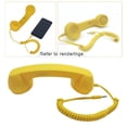 thumbnail image 3 of Auricular de teléfono celular vintage /3.5mm /Comfort/ Classic/ Mini receptor de teléfono celular Micrófono altavoz teléfono celular teléfono intelige Amarillo, 3 of 8