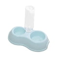 thumbnail image 3 of 2 in 1 Pets Water and Food Bowl Set, Feeder Automatic Waterer Bottle Pet Feeding Blue, 3 of 8