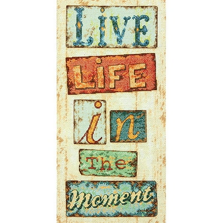 Dimensions In The Moment Counted Cross Stitch Kit, 8" x 16", 14-Count