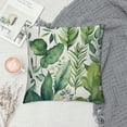 thumbnail image 2 of JEUXUS  Eucalyptus Leaves Pillow Covers  Spring Watercolor Sage Green Leaf Decorative Pillowcases Soft  Outdoor for Sofa Couch Car Bedroom Home Decor, 2 of 5