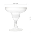 thumbnail image 2 of TAILTOSS Clear Plastic Cups Tall Stemmed General Consumers Catering Events 10Pcs 3.5X3X2.6In, 2 of 10