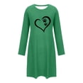 thumbnail image 4 of Karight Sleep Shirts for Women Soft Long Sleeve Fall/Winter Night Shirts for Women Sleepwear Loose Fit Print Sleep Shirt, 4 of 6