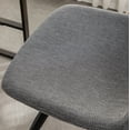thumbnail image 6 of Roundhill Furniture Porth Fabric Kitchen 28.25" Barstools, Set of 2, Gray, 6 of 14