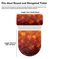 thumbnail image 7 of HELLHERO Autumn Maple Leaves Polyester Fabric Toilet Seat Cover Set & Reusable Toilet Dust Cover Set & Fits All Toilet Shapes for Household Soft, 7 of 7
