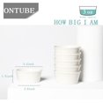 thumbnail image 2 of ONTUBE Ceramic Souffle Dishes Set of 6, Porcelain Ramekins Bakeware Set for Ramekin, 4oz (White), 2 of 5