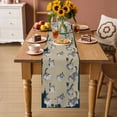 thumbnail image 3 of Table Runner - 90 Inch Long, Cute Cat Kitchen Dining Table Runner Dresser Scarves, Navy Blue Beige Vintage Animal Farmhouse Decor for Coffee Tables Wedding Party Banquet, 3 of 8