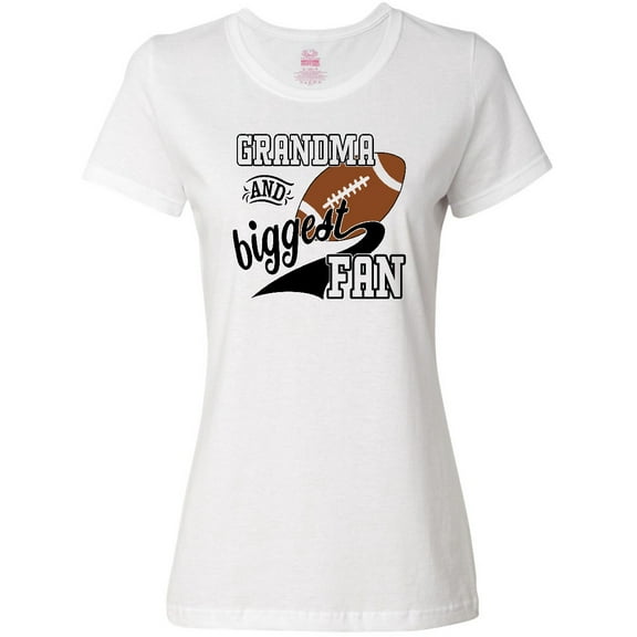 Inktastic Grandma and Biggest Fan- Football Player Women's T-Shirt