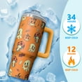 thumbnail image 4 of 30oz Halloween Tumbler with Handle, Ghost Bat Candy | Print | Halloween Gifts for Women & Men | with Lids and Straws | Stainless Steel Insulated | Travel Coffee Mug, 4 of 5