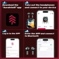 thumbnail image 4 of Kieccall 2026 NE70 Translation Earbuds Real Time Language Translator Headphones with LCD Touch Screen, 4 of 7