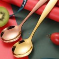 thumbnail image 4 of Zyhtgyee Soup Spoon Soup Spoon Food Grade Stainless Steel Long Handle Eating Spoon Dinnerware Tableware Tool, 4 of 8