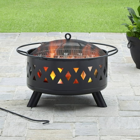 Better Homes & Gardens 30-Inch Round Wood Fire Pit