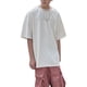 thumbnail image 2 of Hombres Camiseta Tela De Gamuza Manga Corta Top Suelto Verano Niños Top Impresión De Letras Estilo Retro Albaricoque XL, 2 of 8