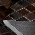 thumbnail image 6 of SAFAVIEH Studio Leather Vita Geometric Area Rug, Brown/Charcoal, 4' x 6', 6 of 11