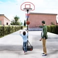 thumbnail image 2 of Yaheetech Système de Panier de Basketball Réglable en Hauteur 1.9-2.5M But de Basketball Portable Extérieur Enfants Jeunes avec Roues & Base Remplie d'Eau/sable, 2 of 11