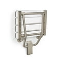 thumbnail image 4 of 30" x 15" Phenolic White 3” Slats Folding Wall Mount Shower Seat Bench, ADA Compliant, 4 of 6