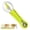 A002- Green, variant on Fruit Melon Baller Scoop, 3-In-1 Stainless Steel Green Handle, Fruit Carving Tool For Fruit Platter