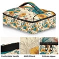 thumbnail image 2 of Iauyy Casserole Carrier for Hot Food Insulated Casserole Travel Carry Bag with Lid Food Warmer Bag for Party/Picnic,Hawaiian-style Flowers, 2 of 7
