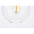 thumbnail image 4 of Home Decor Emett 1 Light Brass and Clear Glass Plug In Pendant, 4 of 6