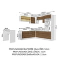 thumbnail image 3 of Cocina Integral Completa Modular Madesa Glamy 504cm BM 01, 3 of 5
