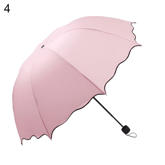 GASTROPOD Women Lotus Leaves Anti UV Dome Parasol Outdoor Sun/Rain Folding Umbrella