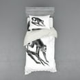 thumbnail image 2 of Ambesonne Animal Bedding Set 4 Pcs, Exotic Jungle Monkey, Queen, Dimgrey, 2 of 3